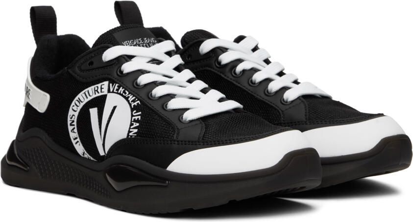 Versace Jeans Couture Black  White Levion Sneakers - Picture 2