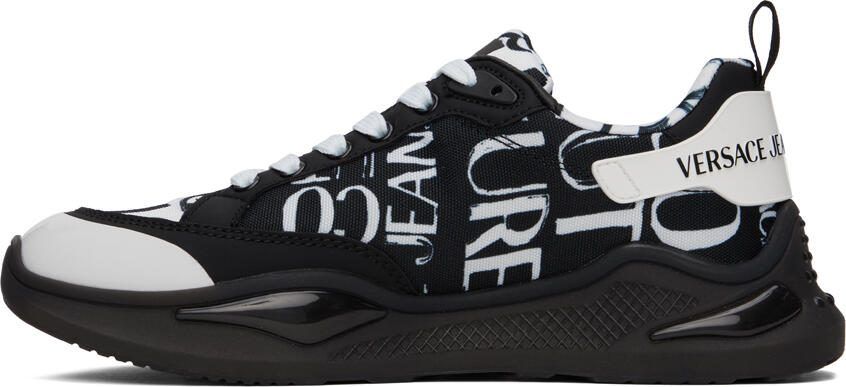 Versace Jeans Couture Black  White Levion Sneakers - Picture 3