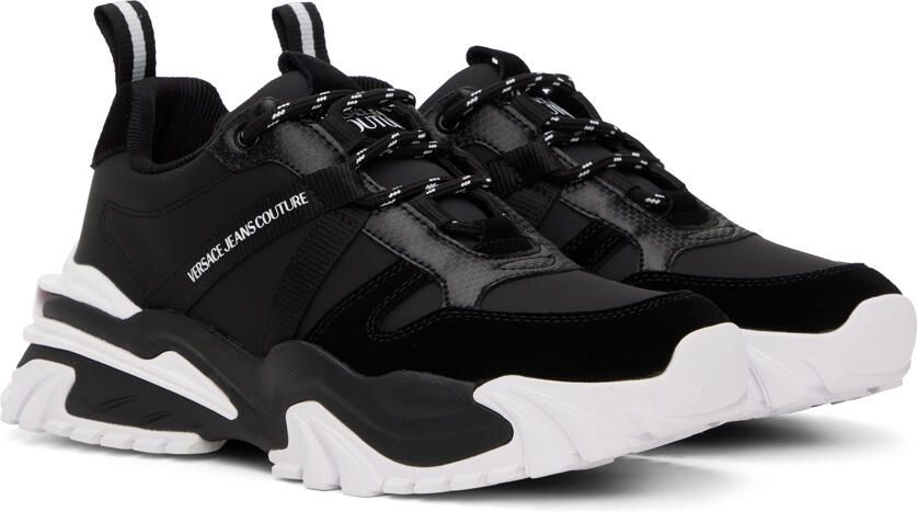 Versace Jeans Couture Black  White New Trail Trek Sneakers - Picture 2