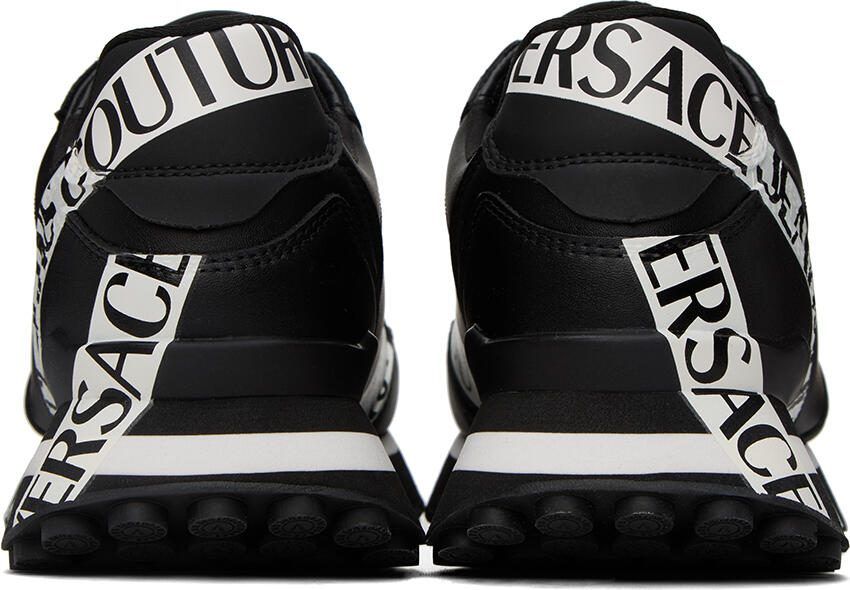 Versace Jeans Couture Black  White Spyke Sneakers