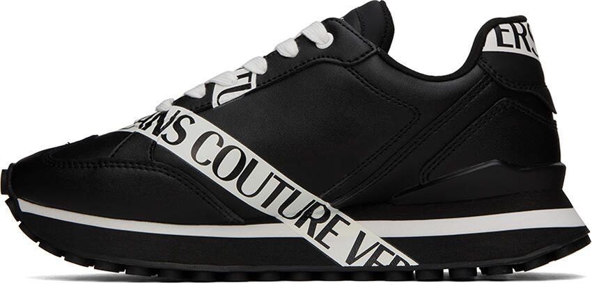 Versace Jeans Couture Black  White Spyke Sneakers - Picture 3