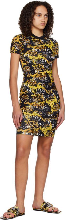 Versace Jeans Couture Black  Yellow Millie Sandals - Picture 4