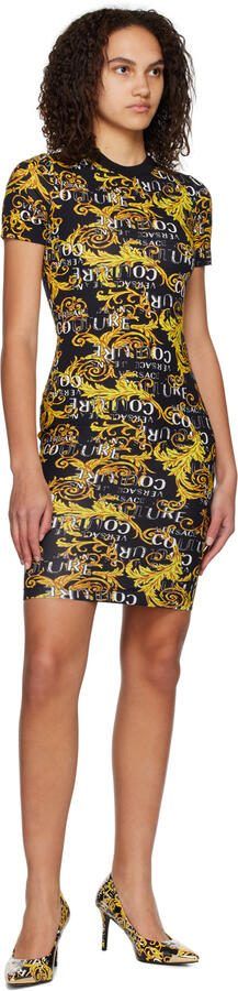 Versace Jeans Couture Black  Yellow Scarlett Heels - Picture 4