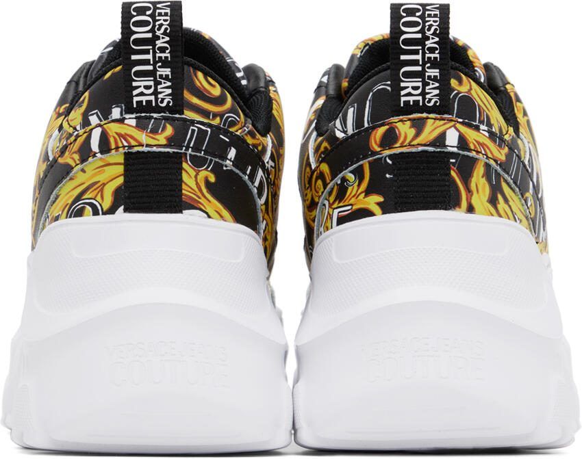 Versace Jeans Couture Black  Yellow Speedtrack Sneakers