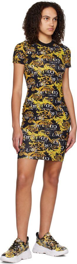 Versace Jeans Couture Black  Yellow Speedtrack Sneakers - Picture 4