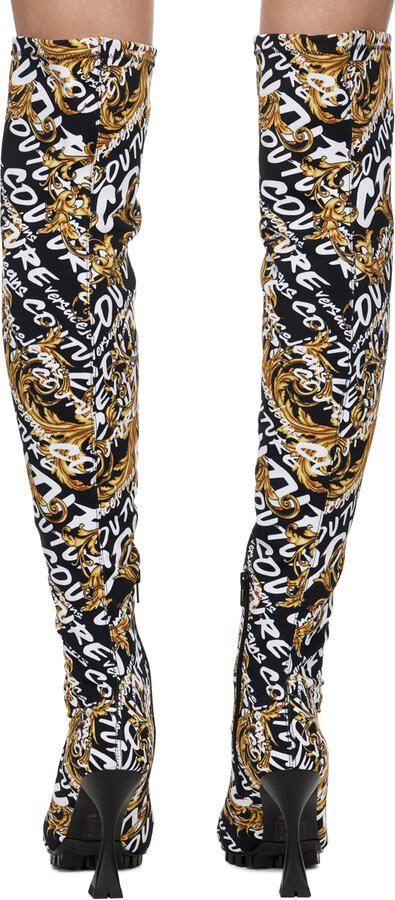 Versace Jeans Couture Black Flair Boots