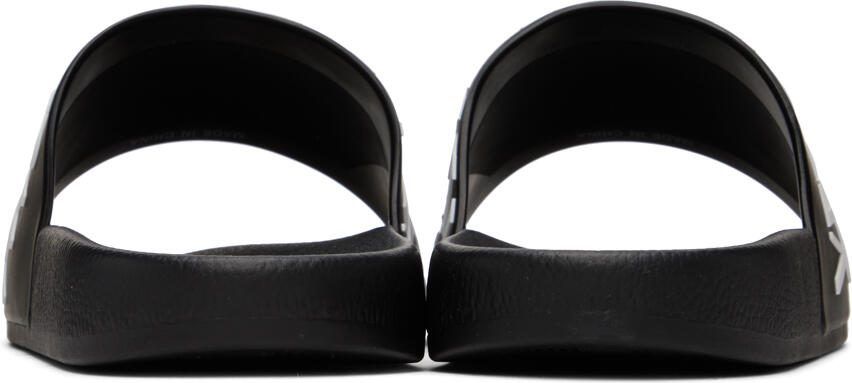 Versace Jeans Couture Black Logo Slides