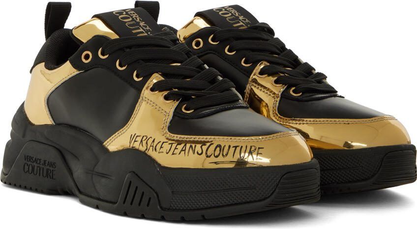 Versace Jeans Couture Black Speedtrack Sneakers - Picture 2