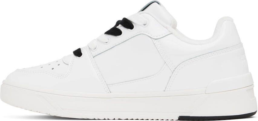 Versace Jeans Couture White  Black Printed Sneakers - Picture 3
