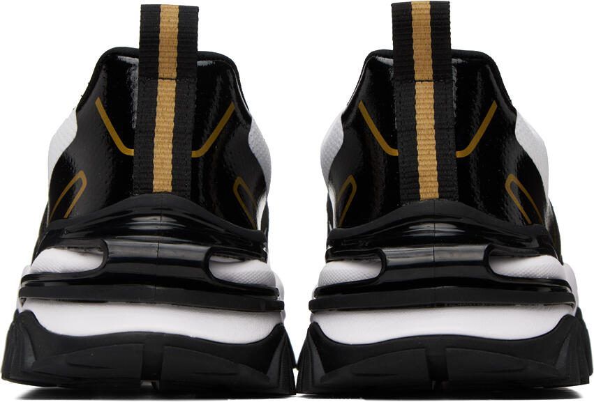 Versace Jeans Couture White  Black Trail Trek Sneakers
