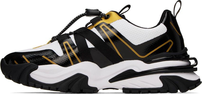 Versace Jeans Couture White  Black Trail Trek Sneakers - Picture 3