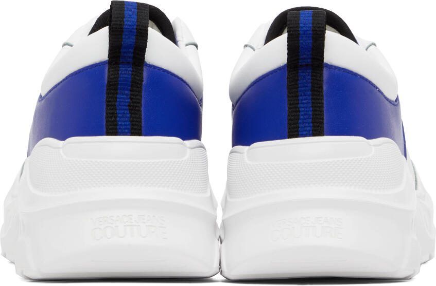 Versace Jeans Couture White  Blue Speedtrack Sneakers