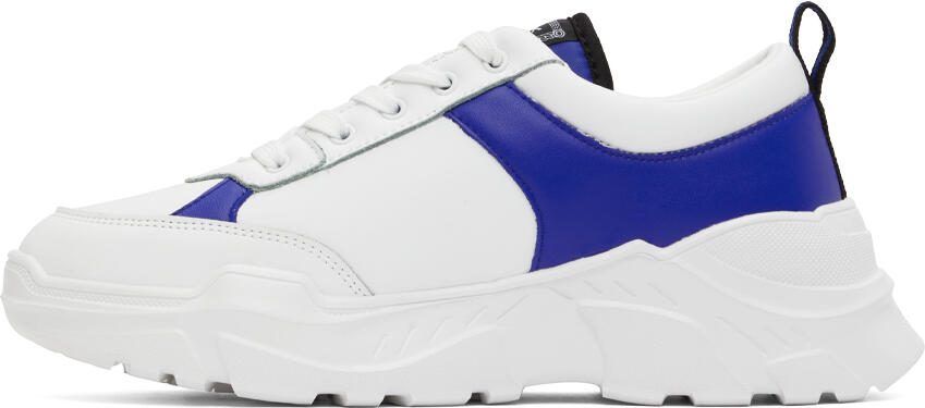 Versace Jeans Couture White  Blue Speedtrack Sneakers - Picture 3