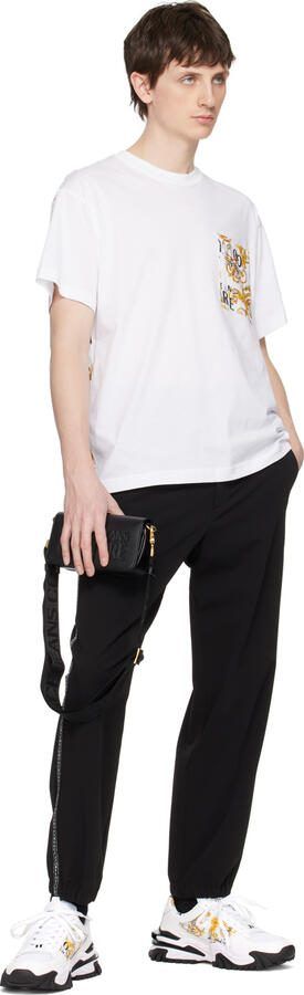Versace Jeans Couture White  Gold Trail Trek Sneakers - Picture 4