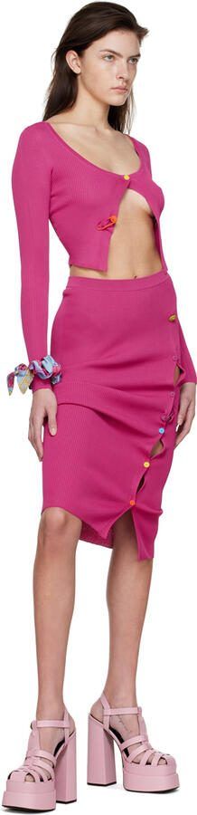 Versace Pink 'La Medusa' Platform Mary Jane Heels - Picture 4