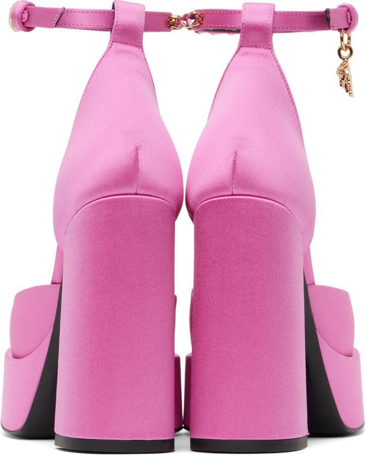 Versace Pink Medusa Aevitas Platform Heels - Picture 3