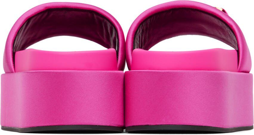 Versace Pink Medusa Biggie Platform Sandals