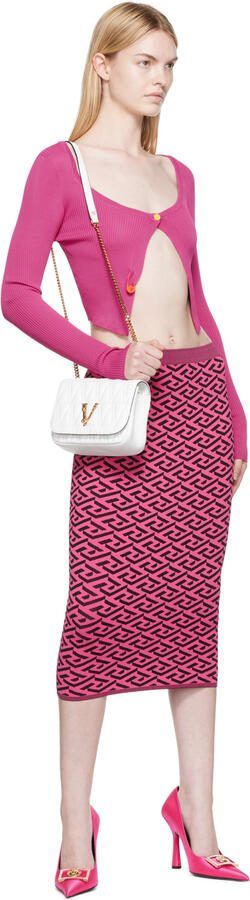 Versace Pink Medusa Heels - Picture 4
