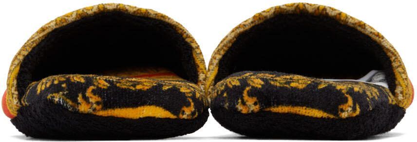 Versace Red  Black I Heart Baroque Slippers - Picture 2