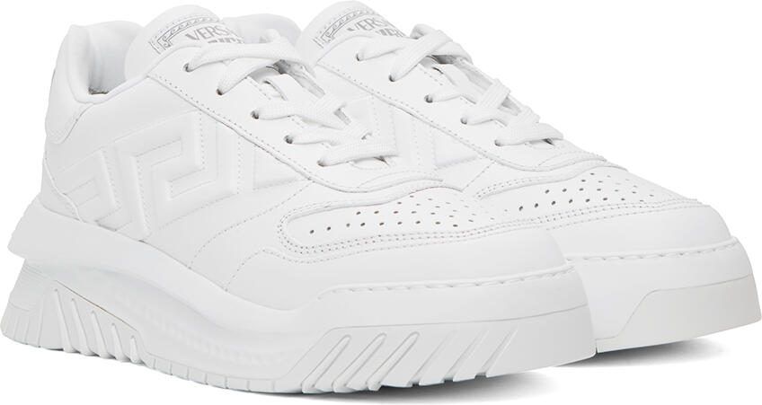 Versace White Greca Odissea Sneakers - Picture 2