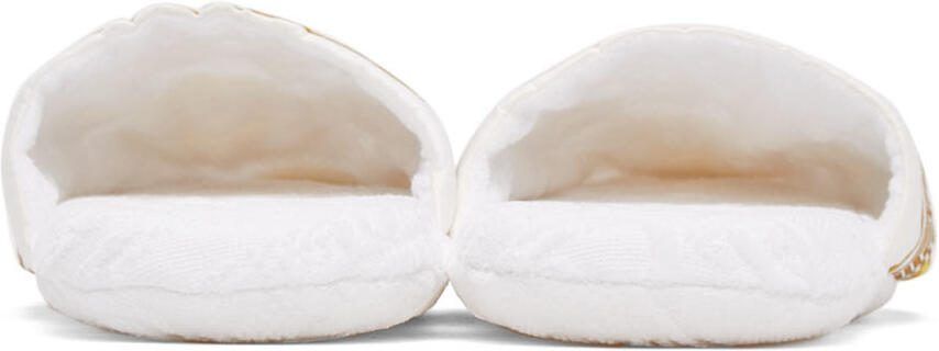 Versace White Medusa Amplified Slippers - Picture 2