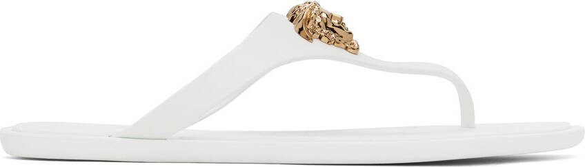 Versace White Medusa Sandals - Picture 5