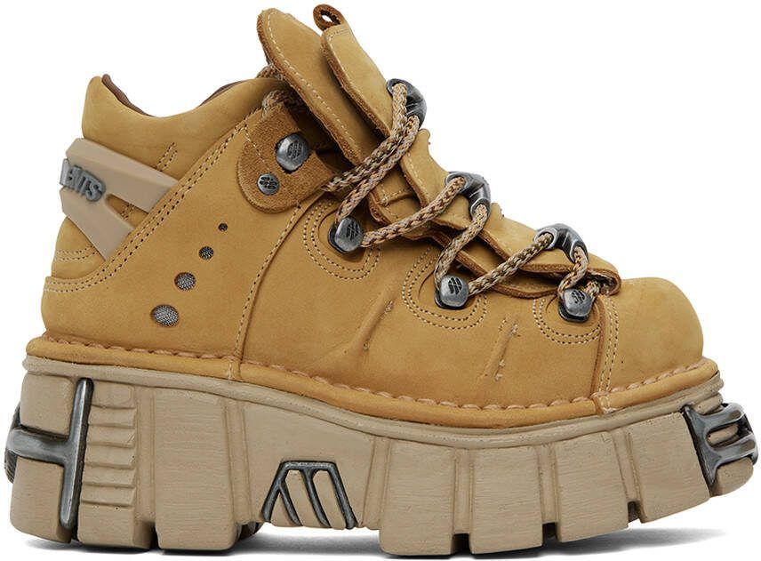 VETE TS Tan New Rock Edition Platform Sneakers - Picture 4