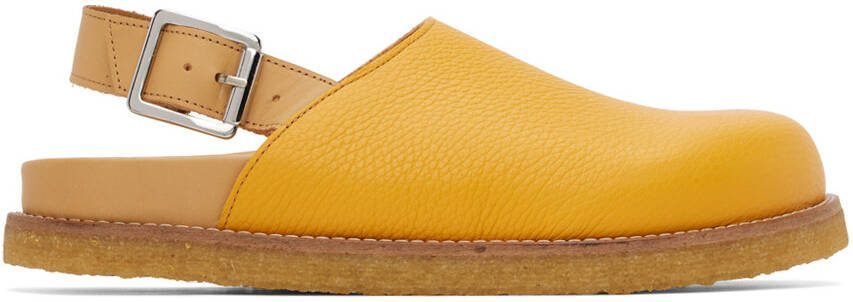 VINNY s Yellow Strapped Mules - Picture 5