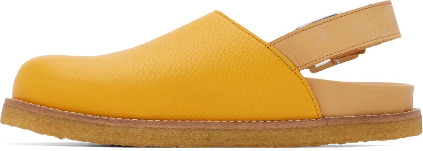 VINNY s Yellow Strapped Mules - Picture 3