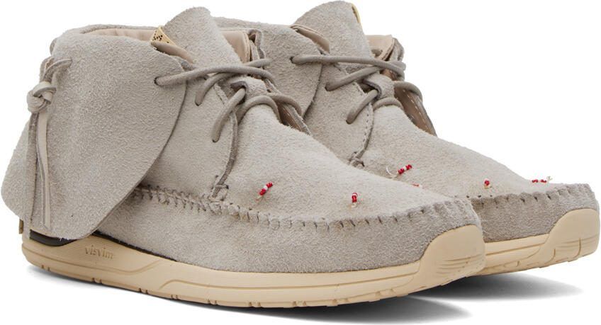 Visvim Gray FBT Lhamo-Folk Sneakers - Picture 2