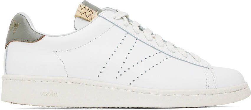 Visvim White  Gray Corda-Folk Sneakers - Picture 4