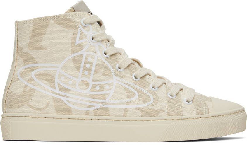 Vivienne Westwood Beige Plimsoll Sneakers - Picture 4