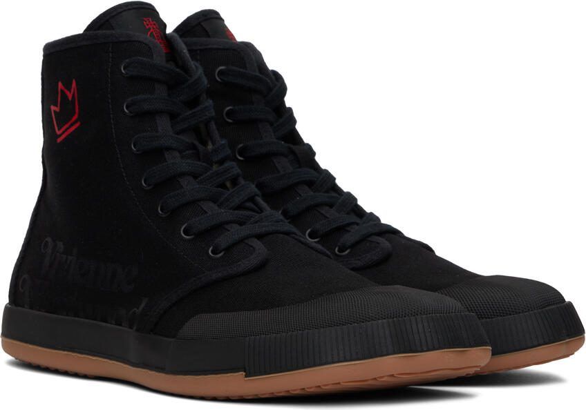 Vivienne Westwood Black Animal Gym Sneakers - Picture 2