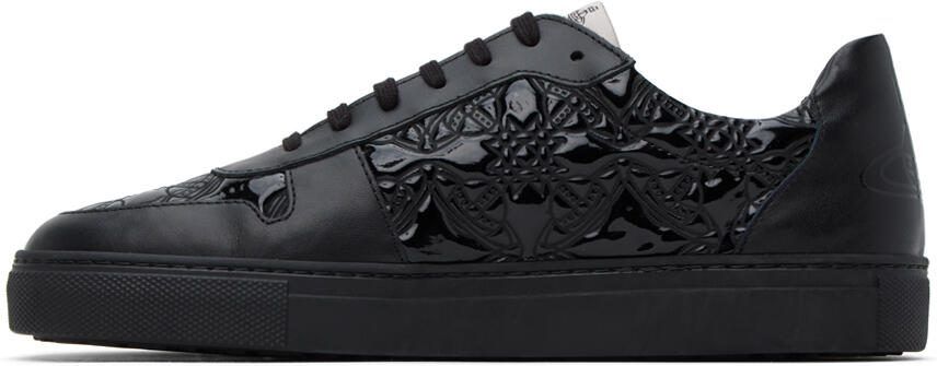 Vivienne Westwood Black Embossed Sneakers - Picture 3