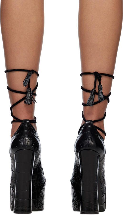 Vivienne Westwood Black Ghillie Heels - Picture 5
