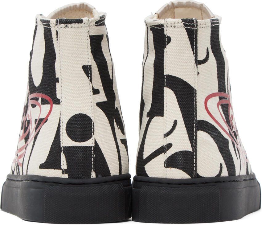 Vivienne Westwood Off-White  Black Plimsoll Sneakers
