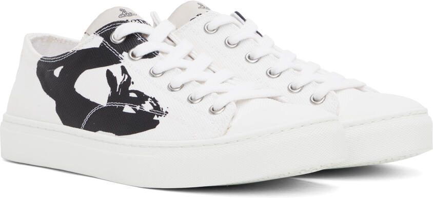 Vivienne Westwood White Plimsoll 2.0 Low Top Sneakers - Picture 2