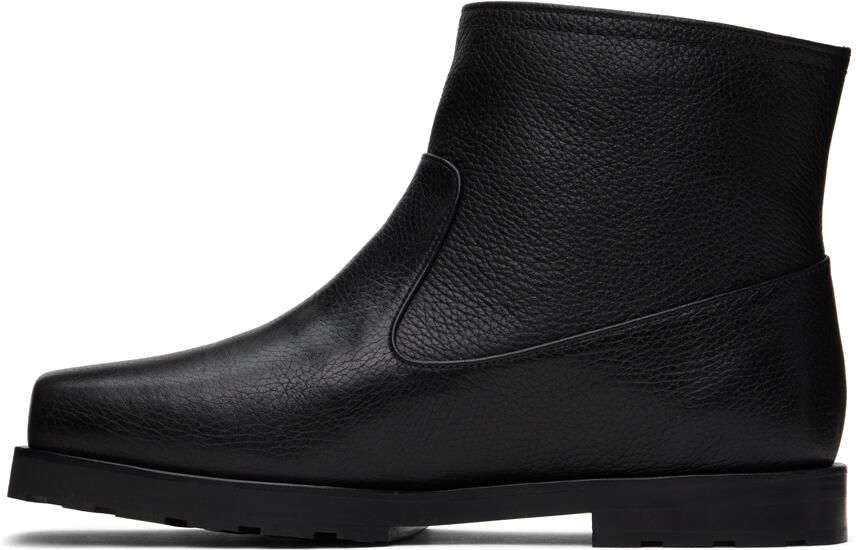 We11done Black Shrunken Ankle Boots - Picture 3