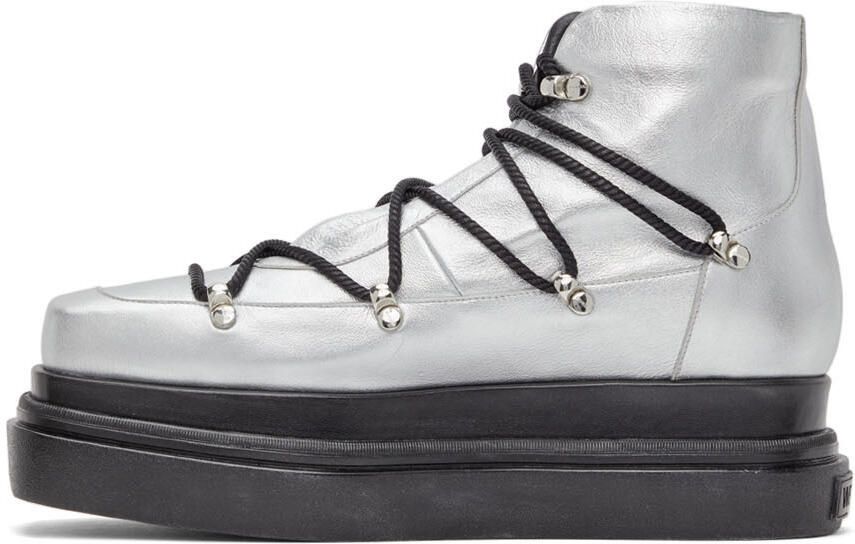 We11done Silver Tracking Boots - Picture 4