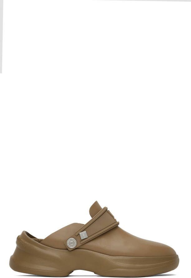 Wooyoungmi Beige Embossed Clogs - Picture 3