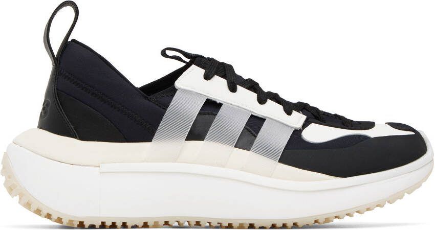 Y-3 Black  White Qisan Cozy II Sneakers - Picture 4