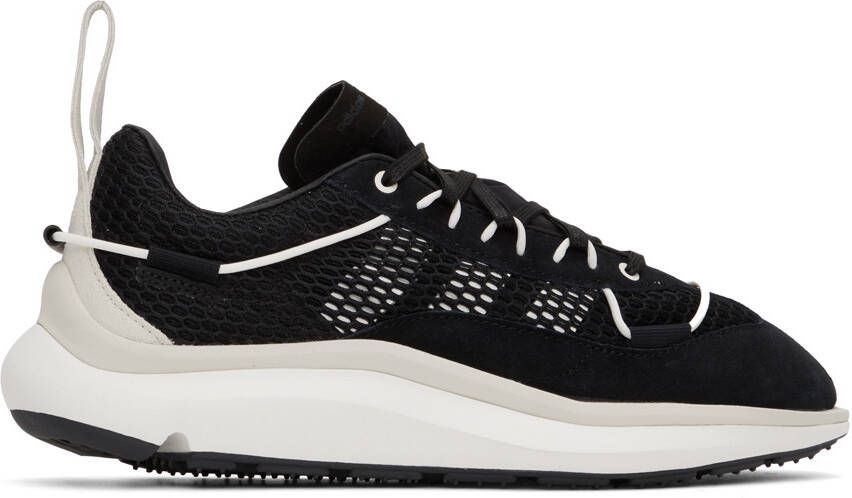 Y-3 Black  White Shiku Run Sneakers - Picture 5