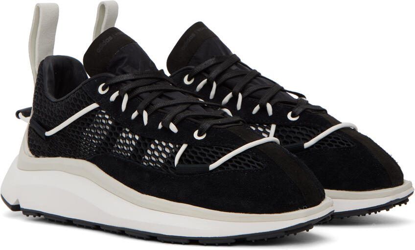 Y-3 Black  White Shiku Run Sneakers - Picture 2