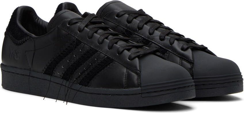 Y-3 Black Superstar Sneakers - Picture 2