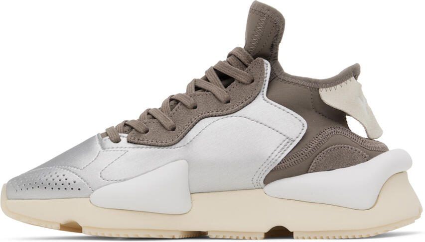 Y-3 Brown  Silver Kaiwa Sneakers - Picture 3