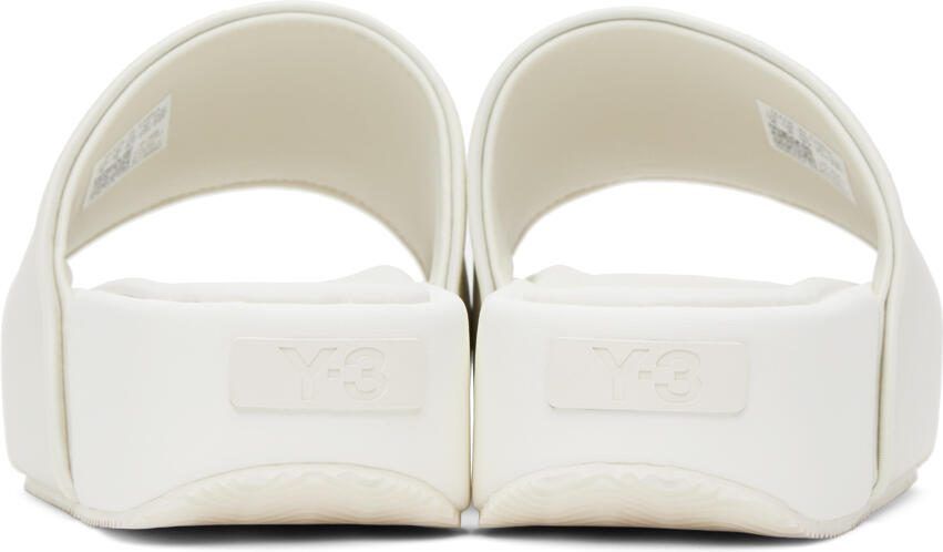 Y-3 Off-White Cushioned Platform Slides