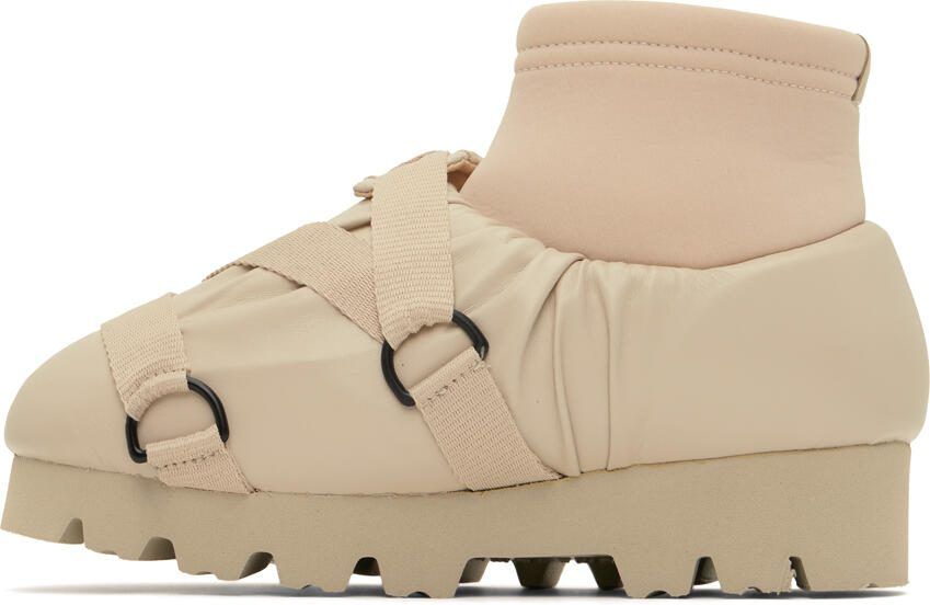 YUME Beige Camp Boots - Picture 2