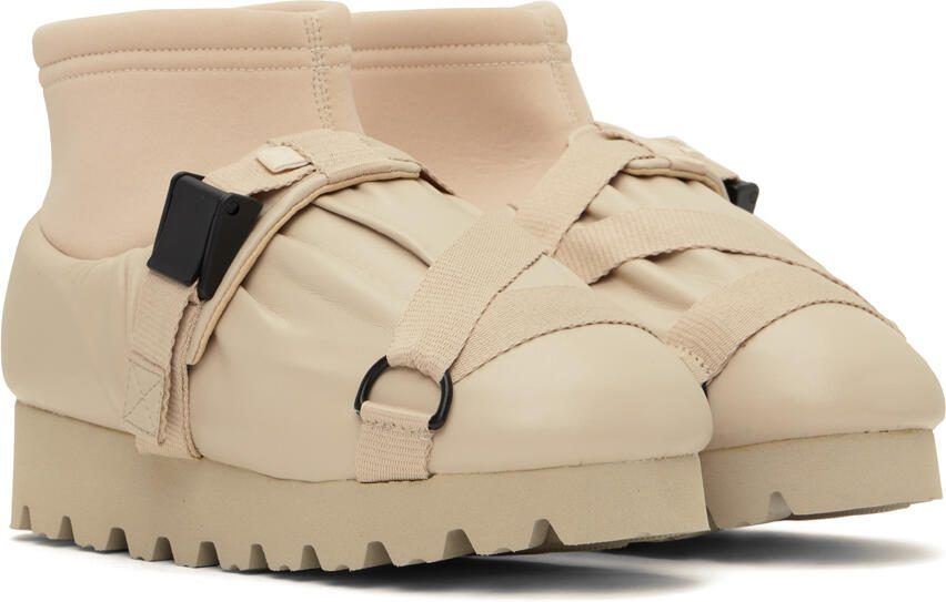 YUME Beige Camp Boots - Picture 3