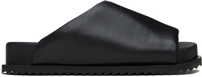 YUME Black Finn Slides - Picture 5