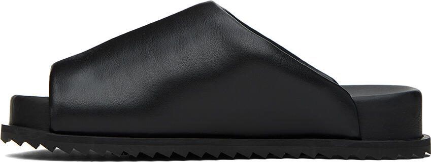 YUME Black Finn Slides - Picture 3